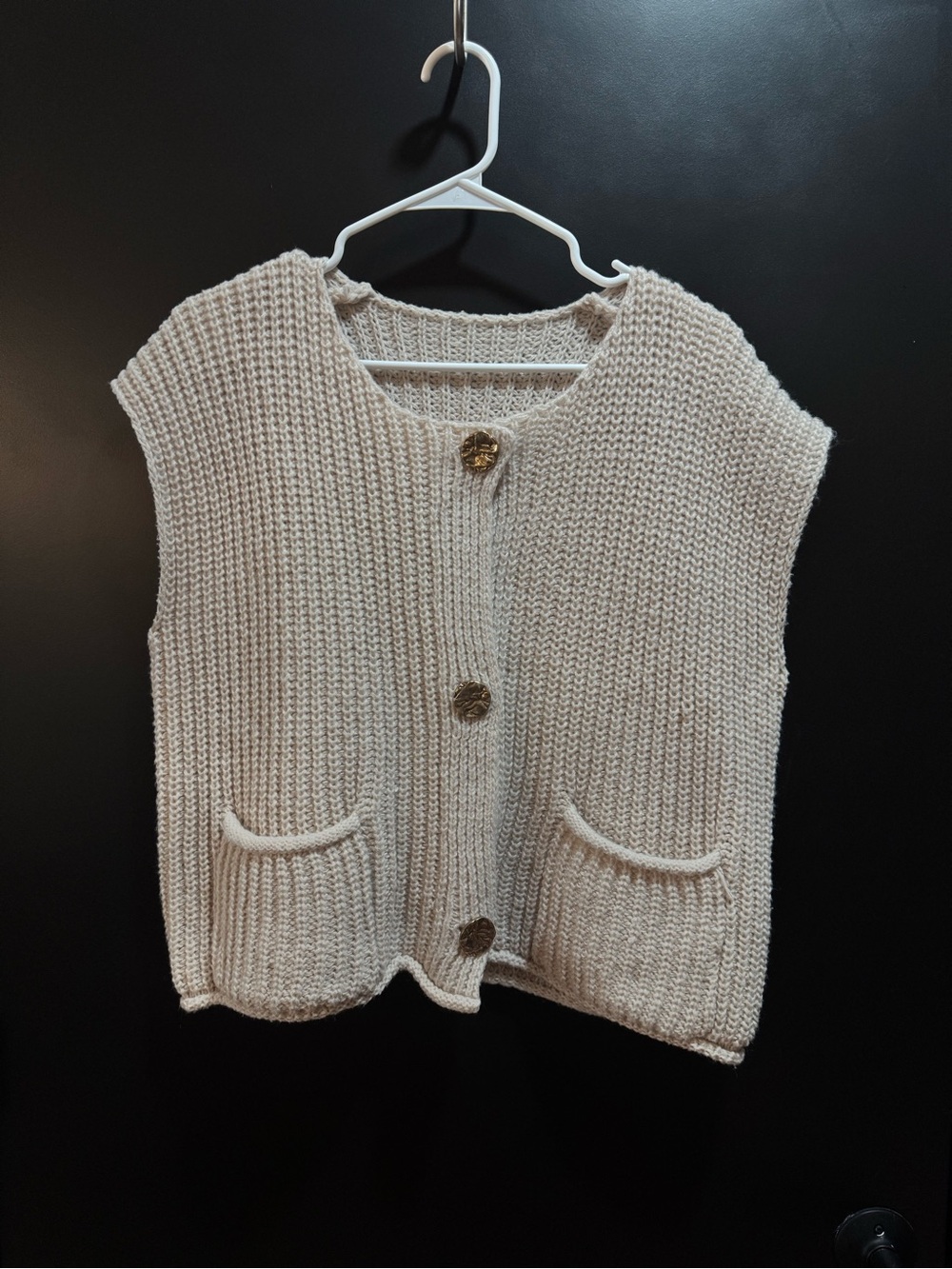Beige Women's Sweater Vest